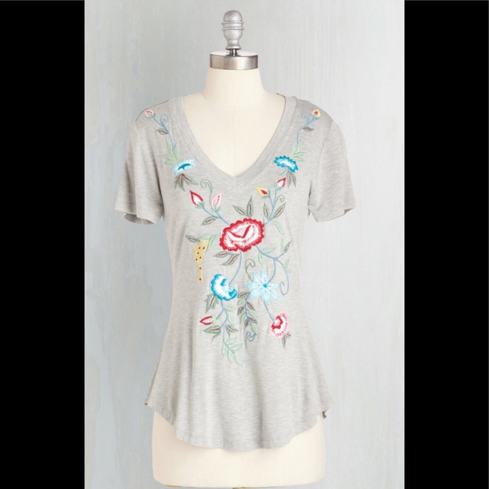 ModCloth Taken by Delight Top in 1X